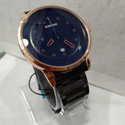 FORRAD Men’s Stainless Steel Watch – Durable Analog Wristwatch with Date Function | Casual & Formal Watch for Men