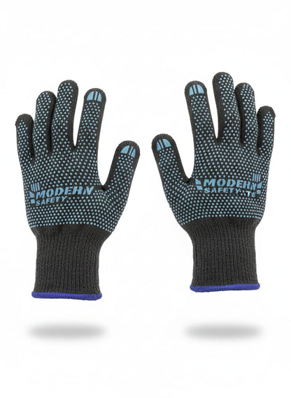 Premium Blue Knitted Beanie Cap, Neck Gaiter & Touchscreen Gloves Combo | Complete Winter Essentials Set for Men & Women