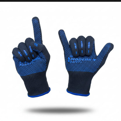 Premium Blue Knitted Beanie Cap, Neck Gaiter & Touchscreen Gloves Combo | Complete Winter Essentials Set for Men & Women