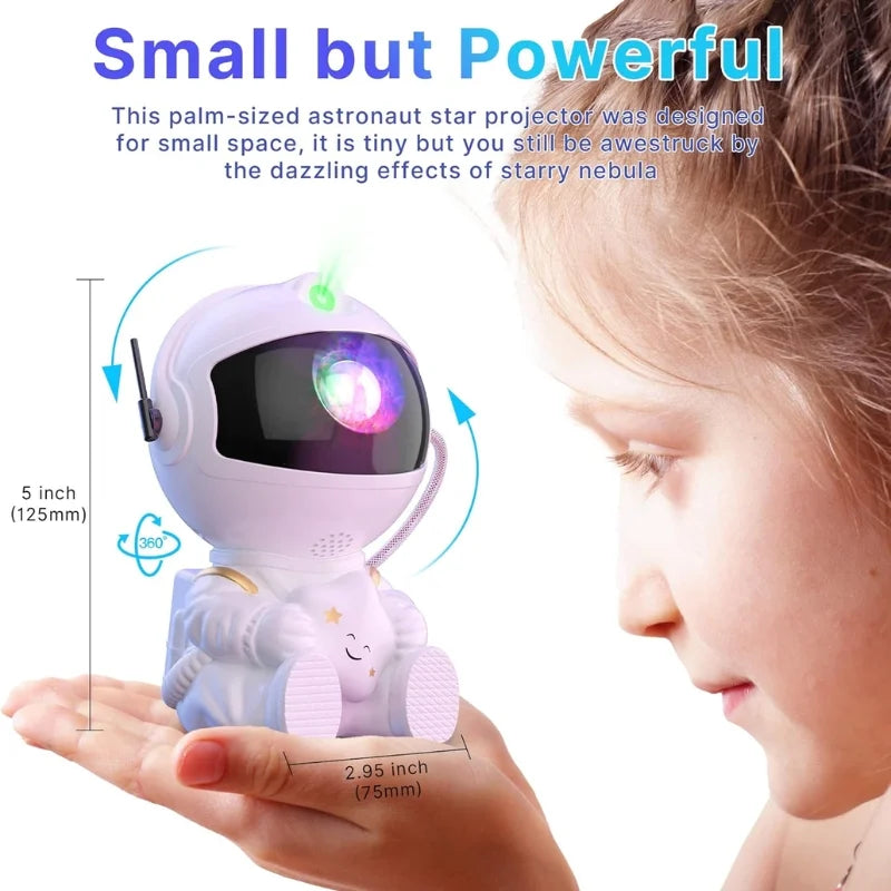 Astronaut Galaxy Projector | Star Nebula Night Light with Remote Control | Mini Astronaut Galaxy Lamp for Bedroom & Home Décor