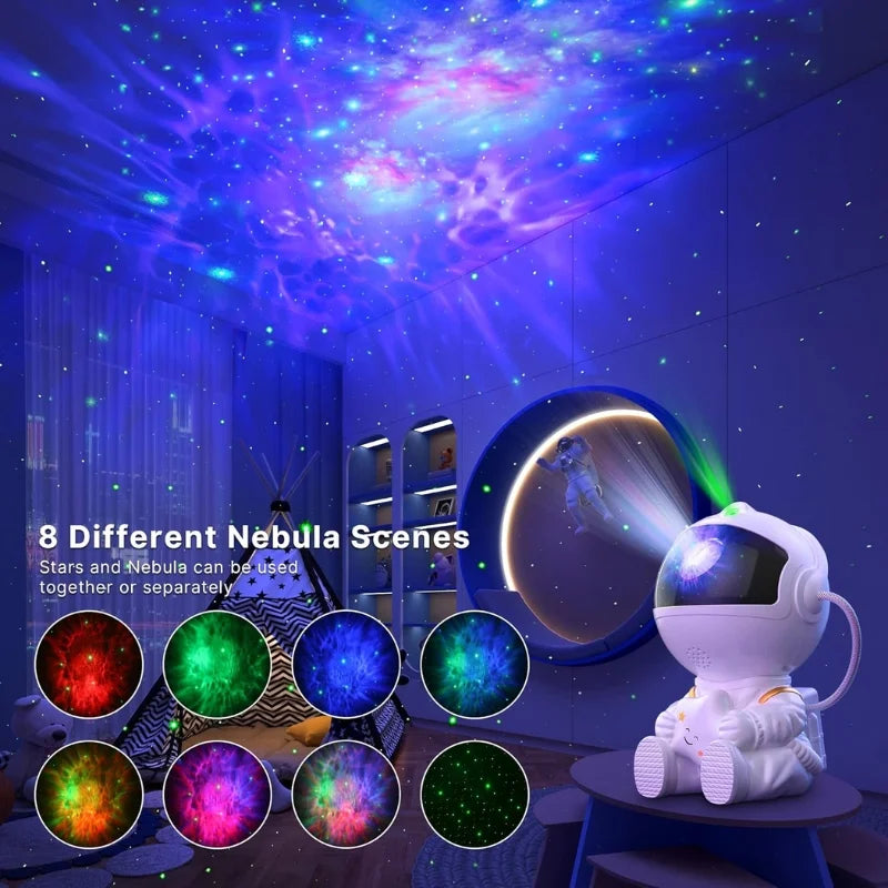 Astronaut Galaxy Projector | Star Nebula Night Light with Remote Control | Mini Astronaut Galaxy Lamp for Bedroom & Home Décor