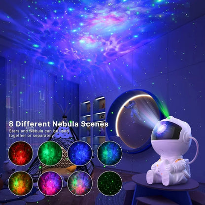 Astronaut Galaxy Projector | Star Nebula Night Light with Remote Control | Mini Astronaut Galaxy Lamp for Bedroom & Home Décor