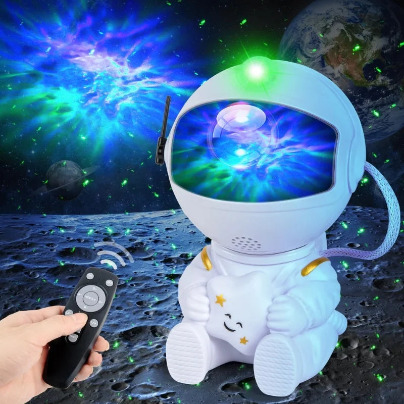 Astronaut Galaxy Projector | Star Nebula Night Light with Remote Control | Mini Astronaut Galaxy Lamp for Bedroom & Home Décor